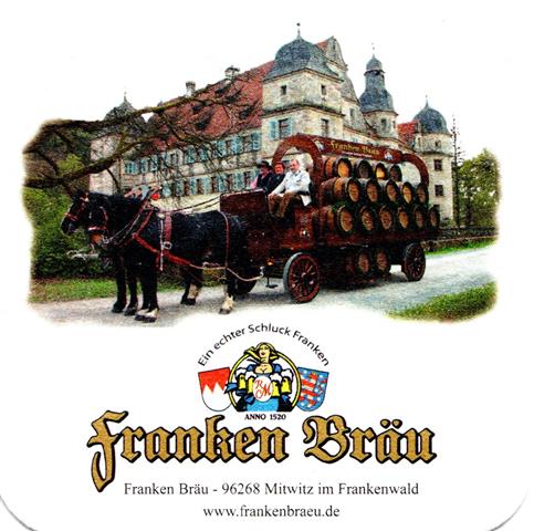 mitwitz kc-by franken quad 4fbg 4a (180-bierwagen vor schloss-oh rahmen)